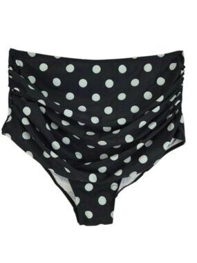NWT Cocopear Polka Dot High Rise Swim Bottoms 2XL